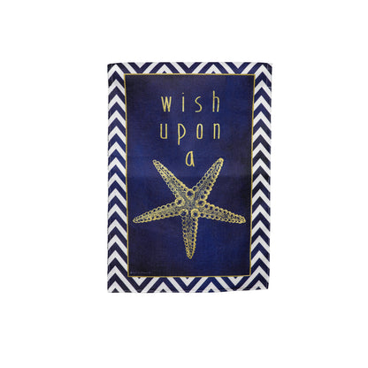 Anchor & Gold Reversible Burlap Garden flag