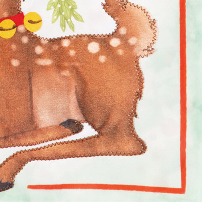 Seasons Greetings Applique Garden Flag