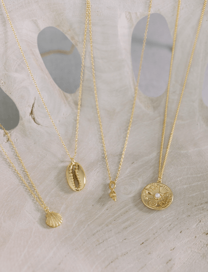 Gold Crystal Cross Necklace