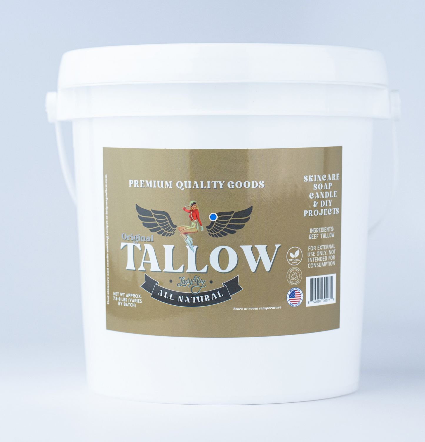 Bulk Grass-Fed Beef Tallow for Soap, Skincare & Candles | 2,8,16 lbs | Maker-Proven Quality