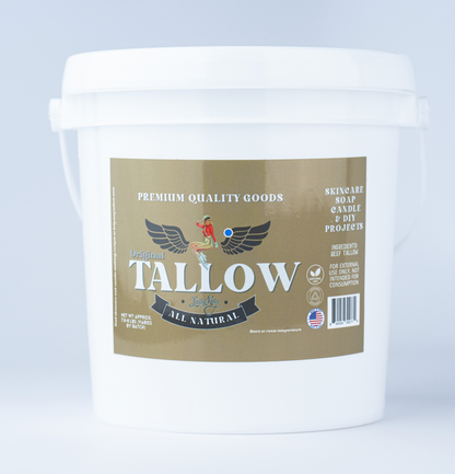 Bulk Grass-Fed Beef Tallow for Soap, Skincare & Candles | 2,8,16 lbs | Maker-Proven Quality