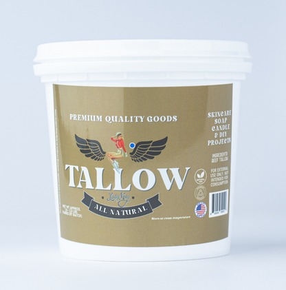 Bulk Grass-Fed Beef Tallow for Soap, Skincare & Candles | 2,8,16 lbs | Maker-Proven Quality