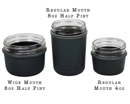 Silicone Sleeve for 4oz Mason Jars