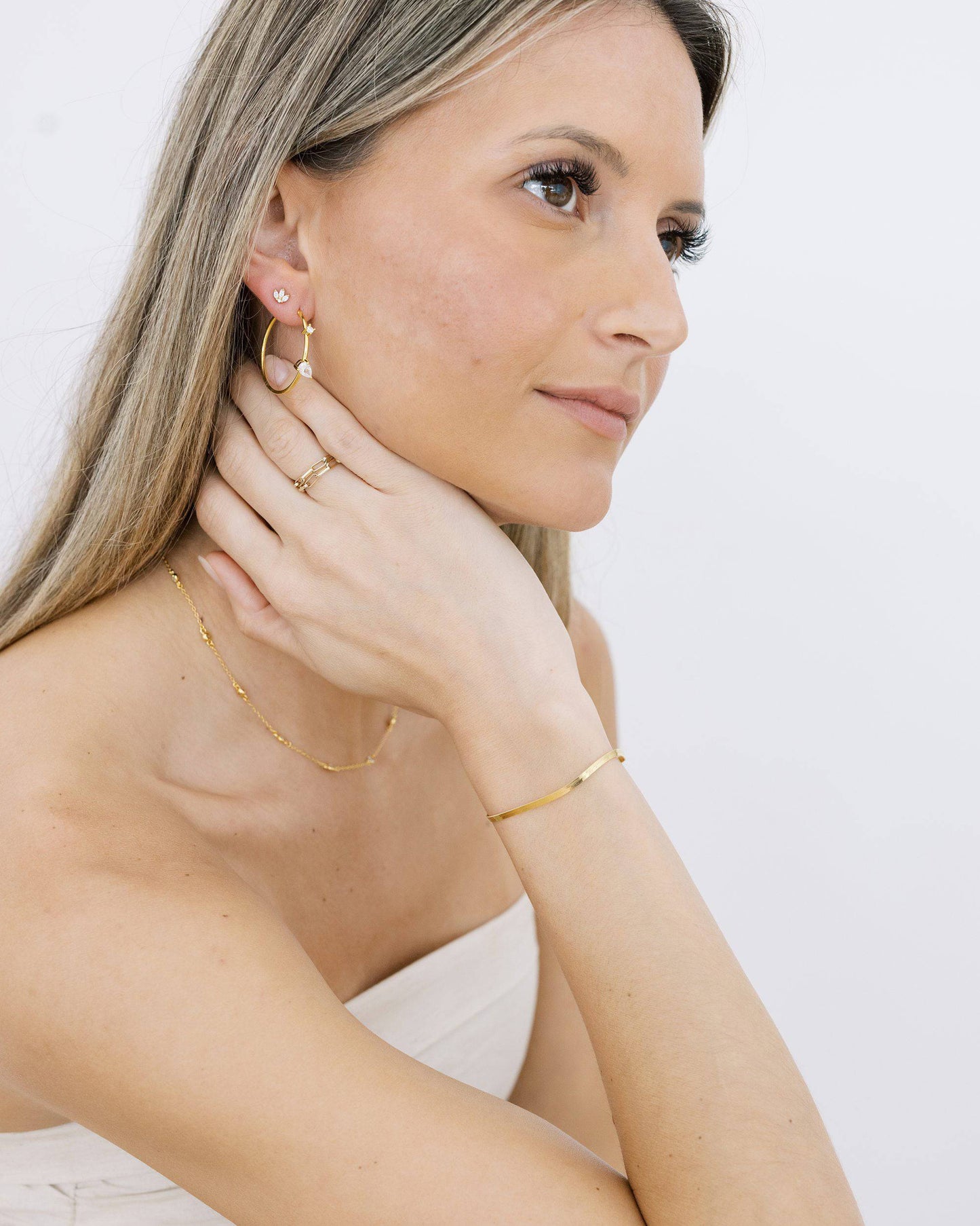 Crystal Hoops