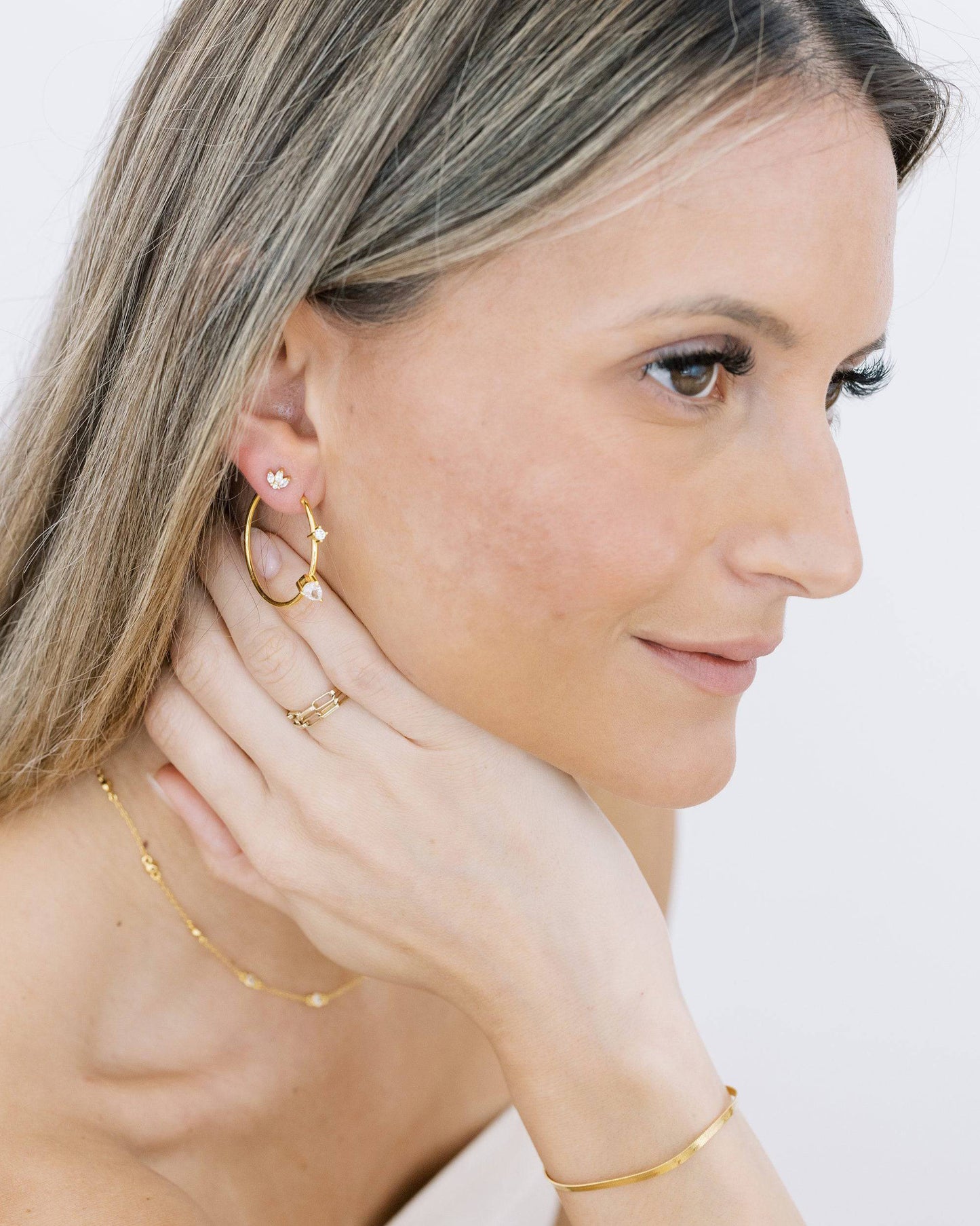 Crystal Hoops