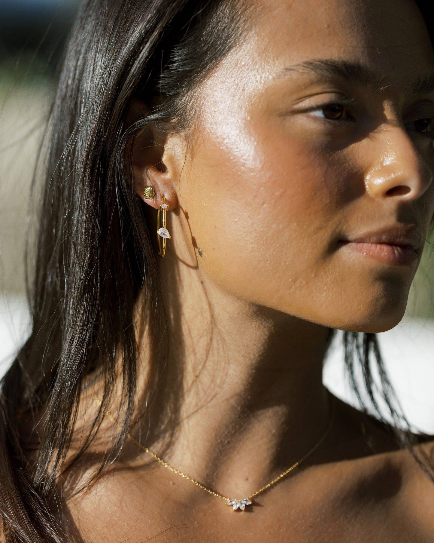 Crystal Hoops
