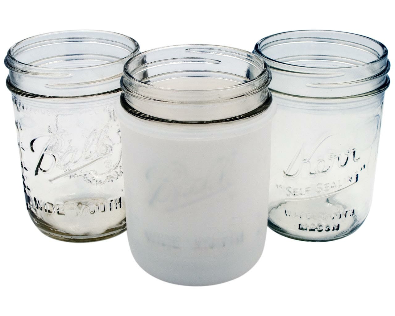 Silicone Sleeve for Wide Mouth Pint 16oz Mason Jars