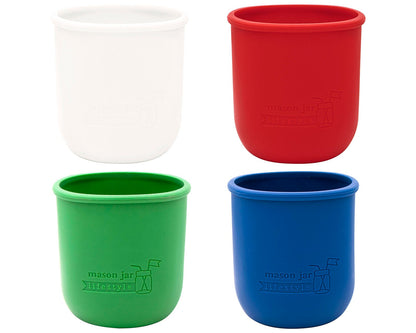 Silicone Sleeve for Regular Mouth Pint 16oz Mason Jars