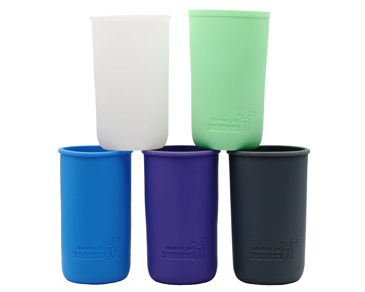 Silicone Sleeve for Pint &amp; Half 24oz Ball Mason Jars