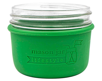 Silicone Sleeve for Wide Mouth Half Pint 8oz Mason Jars