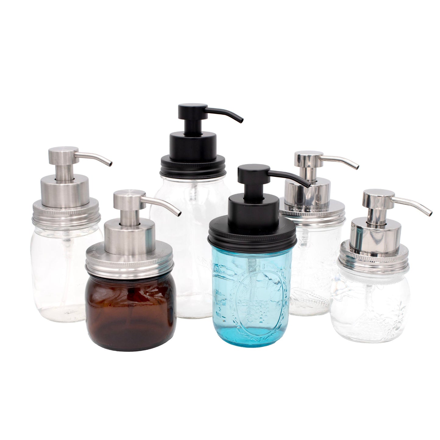 Foaming Soap Pump Dispensers for Regular Mouth Mason Jars