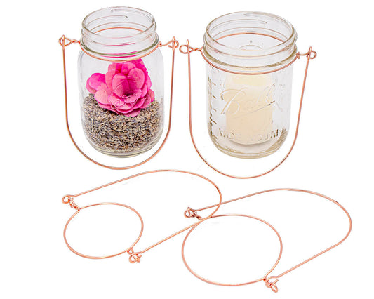 Copper Wire Handles for Mason Jars 6 Pack