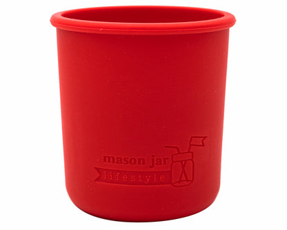 Silicone Sleeve for Regular Mouth Half Pint 8oz Mason Jars