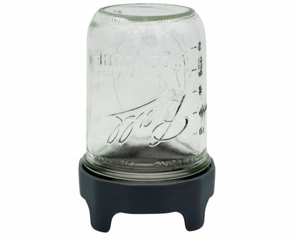Rust Proof Sprouting Lid with Built-In Stand for Wide Mouth Mason Jars