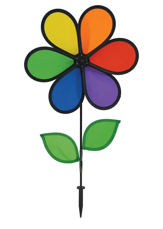 Rainbow Flower Yard Spinner
