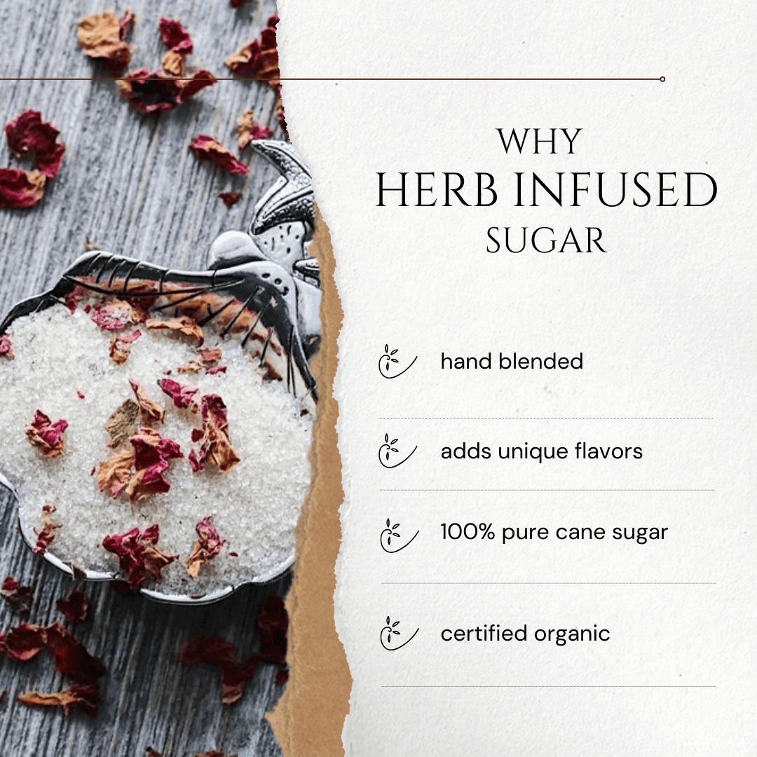 Rosemary Sage infused artisan culinary sugar